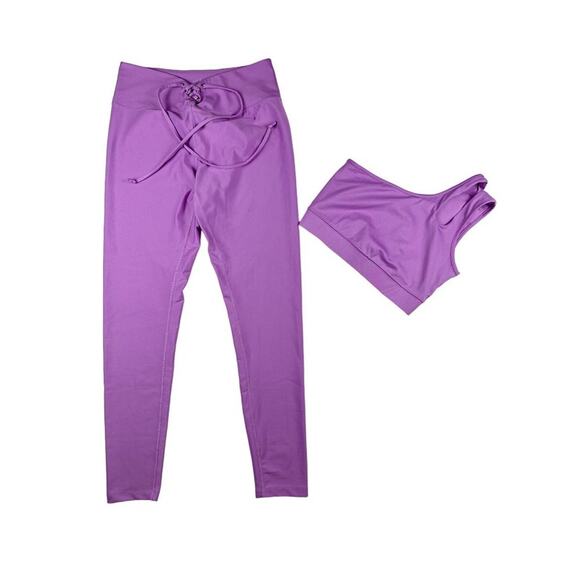 Year Of Ours - Robin Bra and Year Leggings in Tulip Purple - Picture 1 of 3